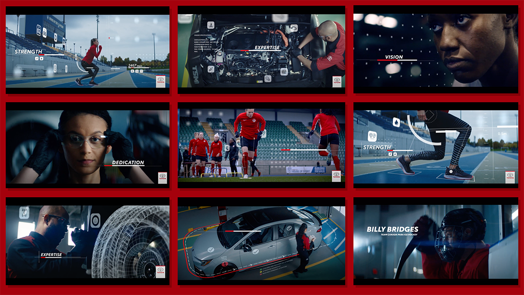 9 still frames from Toyota commercial